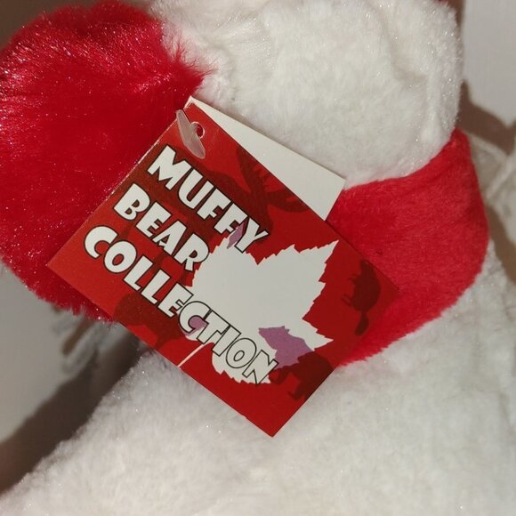 Creature Comfort Muffy Bear Collection Polar Bear Plush 8.5" NWT - Picture 4 of 5